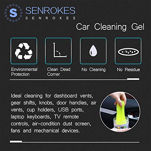 image for senrokes Auto Car Detailing Cleaning Gel - Car Cleaning Gel Putty Auto