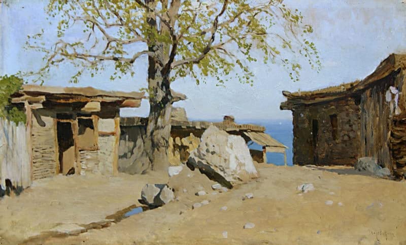 Toile modern peinture de Yalta par Isaac Levitan, transformez l'ambiance de votre salon en 60x90cm