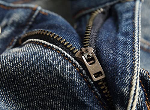 Maiyifu-GJ Men's Ripped Distressed Destroyed Jeans Straight Leg Slim Fit Stretch Denim Pants Washed Hip Hop Jean with Holes3