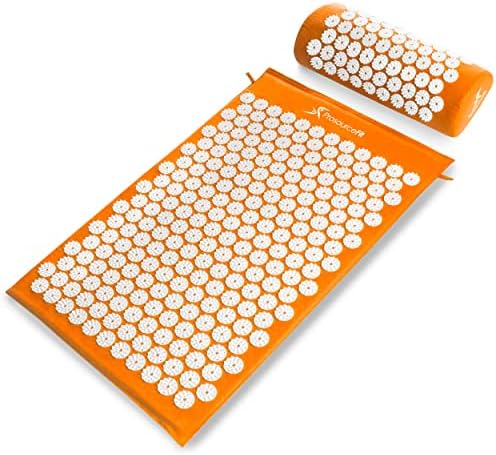 ProsourceFit Acupressure Mat and Pillow Set – Best Acupressure Set for Recovery and Stress Relief