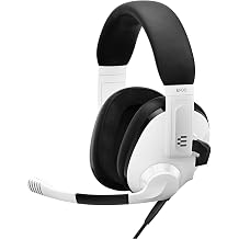 EPOS H3 Closed Acoustic Gaming Headset with Noise-Cancelling Microphone - Plug and Play - Audio - Around the Ear - Adjustable, Ergonomic - for PC, Mac, PS4, PS5, Switch, Xbox - White