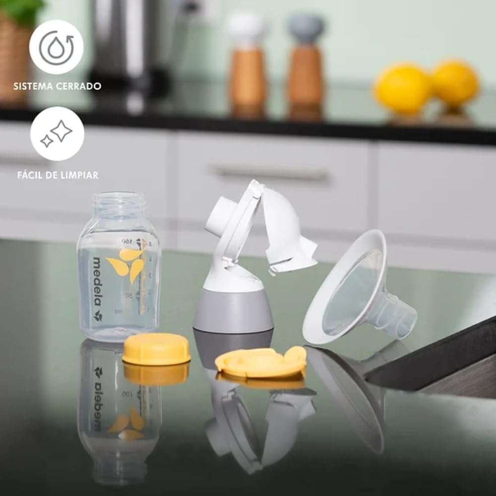 Nouveau tire-lait Medela Solo – Tire-lait électrique simple et facile à utiliser avec boucliers flexibles, offrant plus de confort et d'expression plus de lait