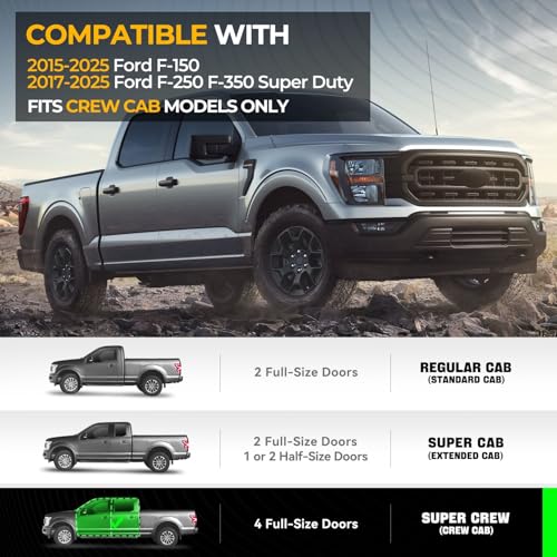 Image of Auto Dynasty Under Seat Storage Box for 15-25 Ford F150 F250 F350 Crew Cab