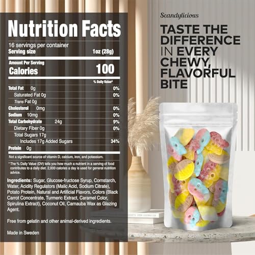 Image of Bubs Swedish Candy Mix (0.5 LB, Fruity, Sour, Sweet, Dizzy)