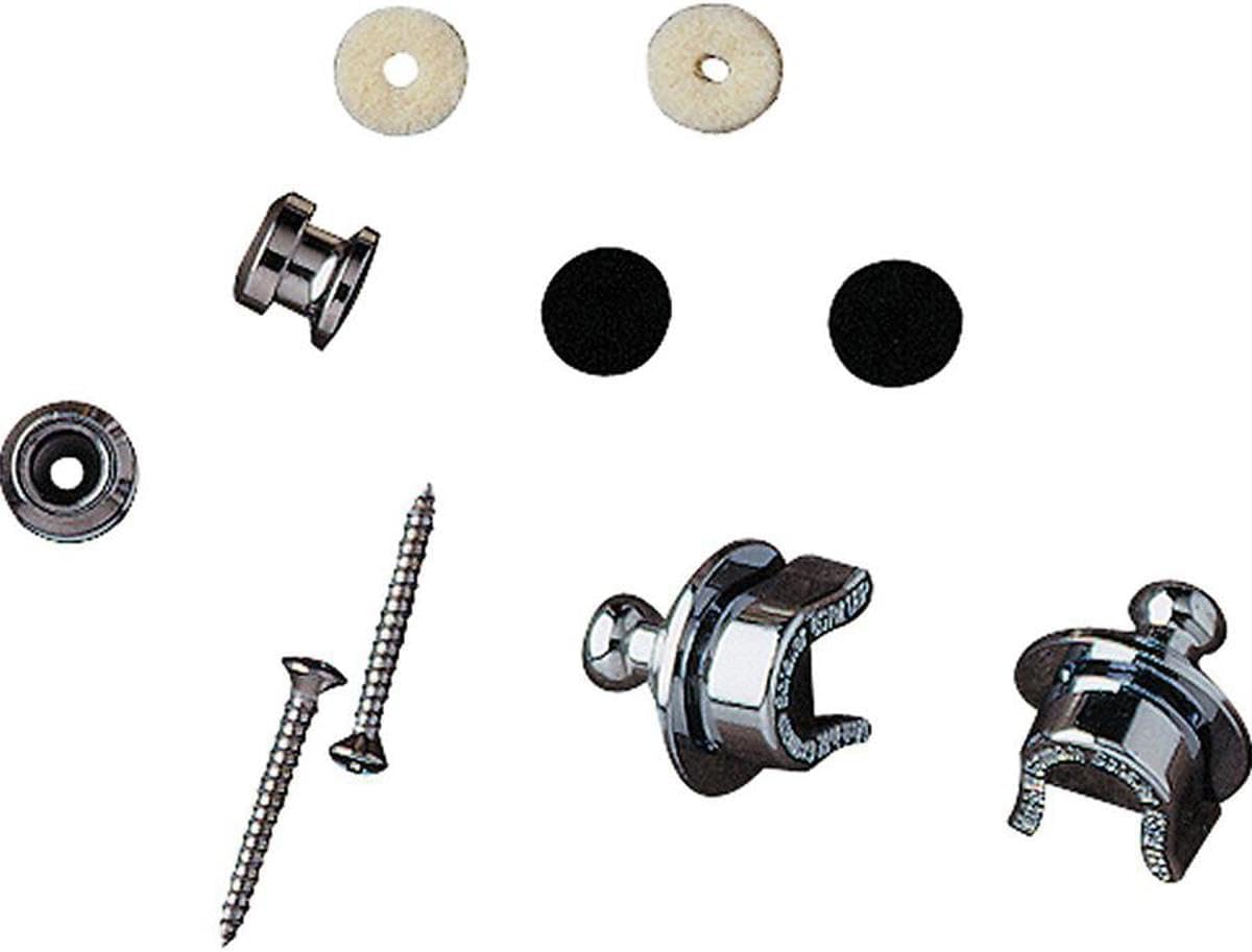 Straplock W/ Button Chrome
