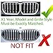 VaisbyTown Automotive Grille Inserts for BMW X1 2026-2023 U11 iX1(NOT for M35i,dual grille) 5-Beam, Front Grille Accessories