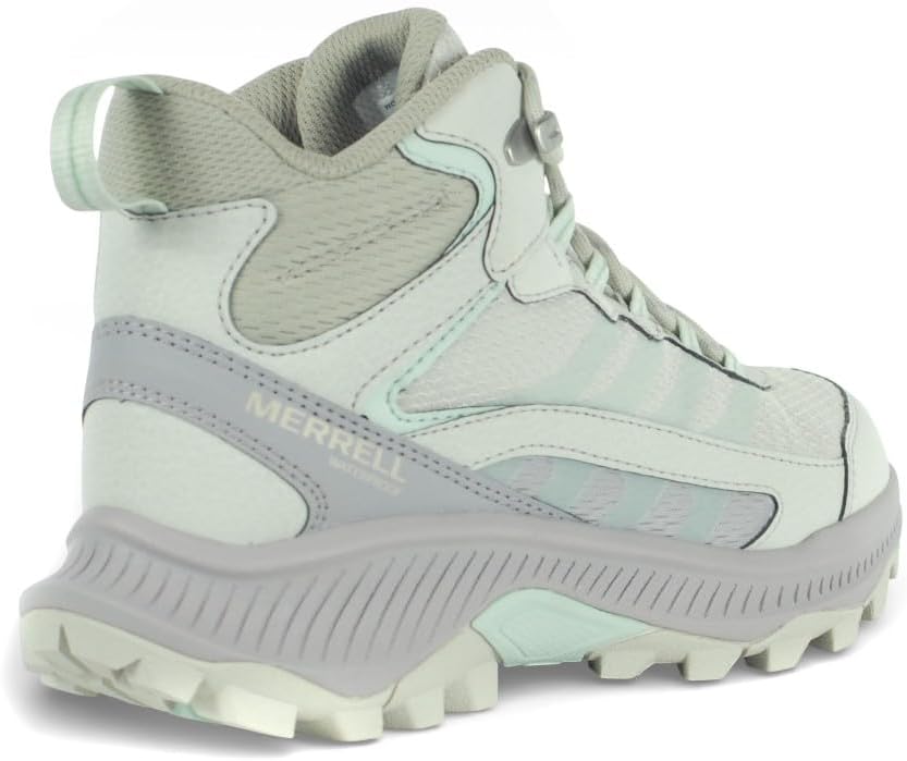 Merrell Speed Strike 2 Mid WP Waterproof Hiking Boots for Women, Greige, 9.5