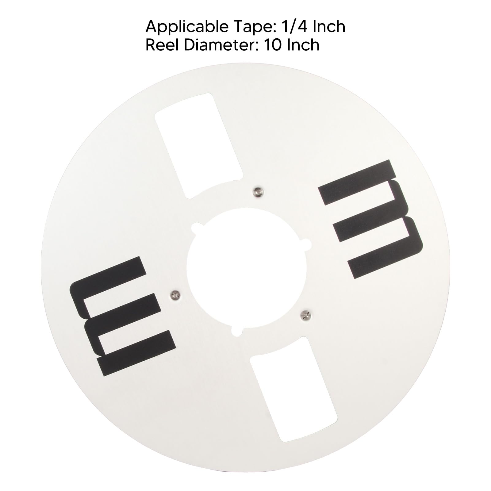Aufwickelspule, 1/4 10 Zoll Leere Bandspule, Universelles Offenes Bandspulen-Tonband-Leerspulen-Öffnungsmaschinenteil aus Aluminiumlegierung für Reel-to-Reel-Kassettenspieler