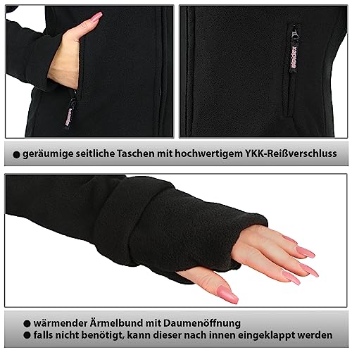 ALPIDEX Giacca Donna Pile Calda Morbido Full Zip