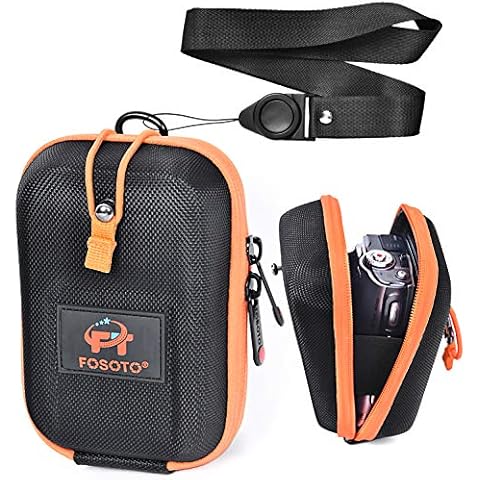 FOSOTO Black Hard EVA Camera Case for Canon and Panasonic Cover