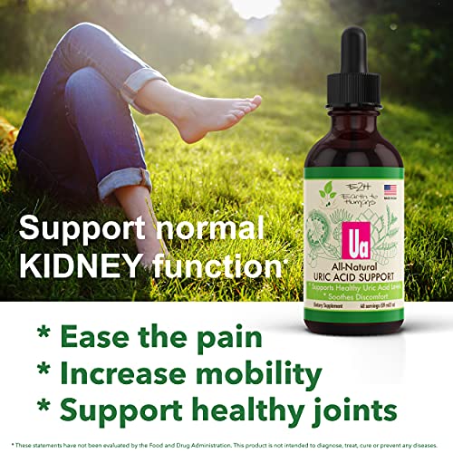 E2H Uric Acid Support Supplement - Tart Cherry and Devilâs Claw - Supports Uric Acid Health and Kidney Function Non-GMO - Vegan - 2 Fl Oz - Image 5