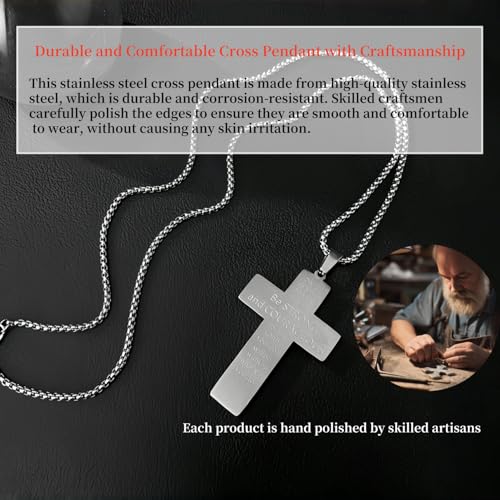 Love and Peace World Series Cold Enamel Hand-Painted and Polished Cross Pendant Necklace for Men Metal Cross Pendant Necklace4