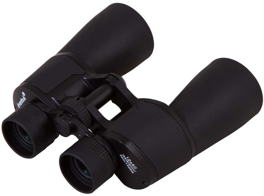 Binocolo Levenhuk Sherman BASE 12x50 Impermeabile e Anti Appannamento con Ottiche Fully Multi-Coated In Vetro BaK-4 | Prismi di Porro, Ottiche BaK-4, Antiappannamento, Ideale per Caccia, Birdwatching, Pesca ed Escursionismo