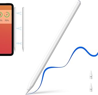 Stylus Pen for iPad with Wireless Charging - NTHJOYS Apple Pencil 2nd Generation Compatible with Apple iPad Pro 11" 4th/3rd/2nd/1st, iPad Pro 12.9" 6th/5th/4th/3rd, iPad Air 5th/4th, iPad Mini 6th Gen