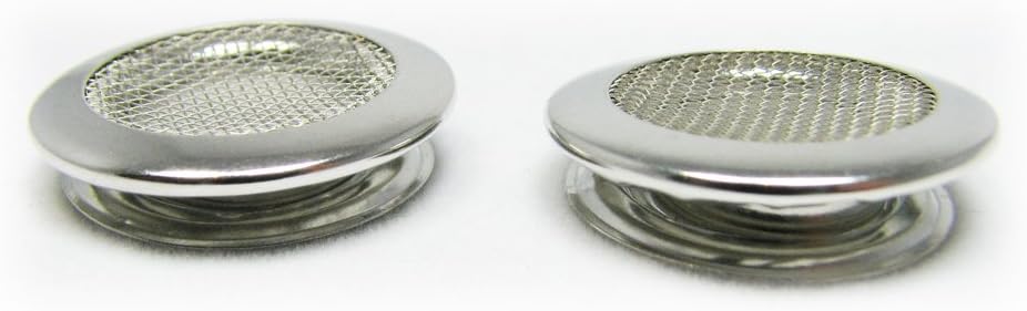 25pc. Shiny Nickel 1 (outside diameter) Screened Grommets with Washers