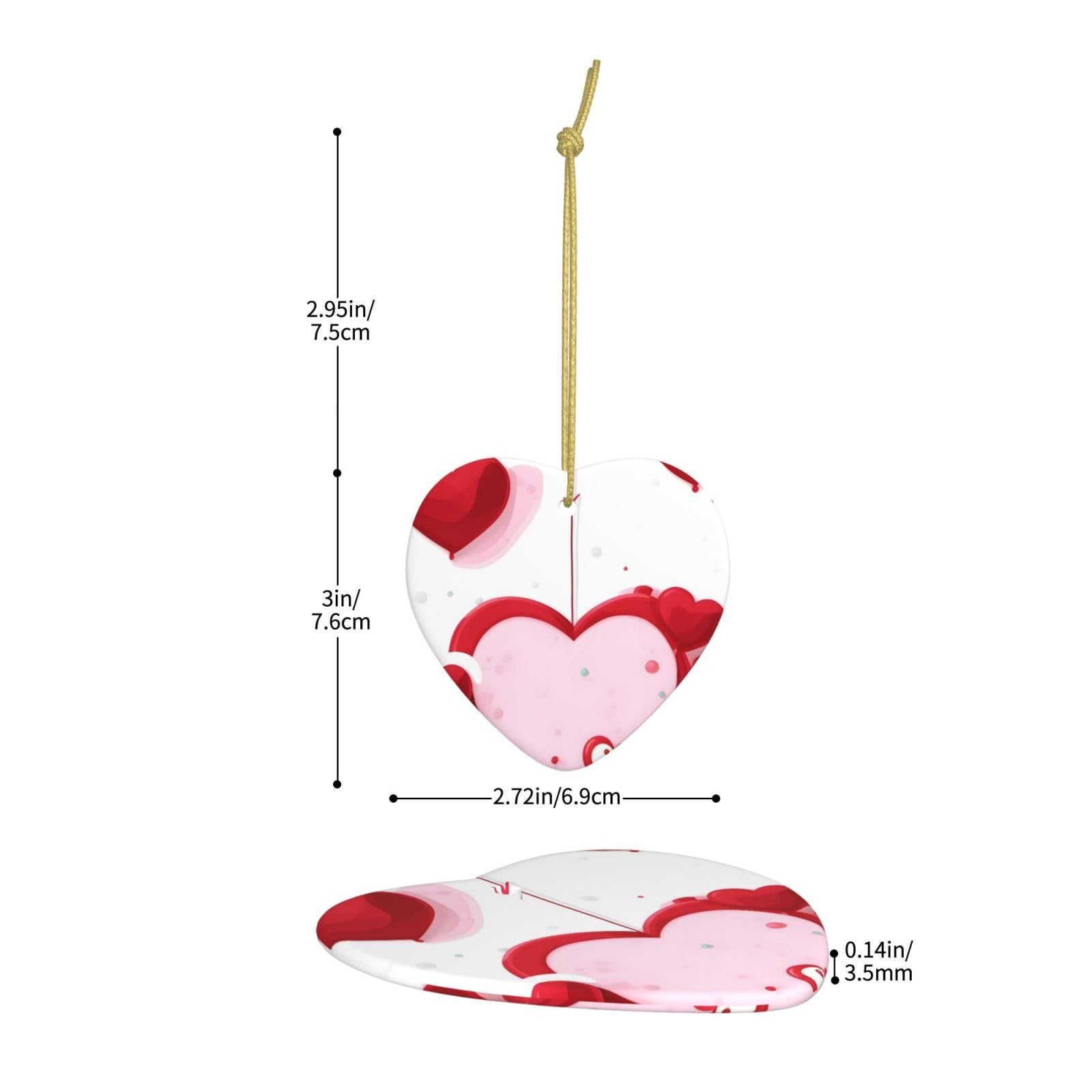 20 Grandi Piastrelle In Ceramica A Forma Di Cuore - Italia