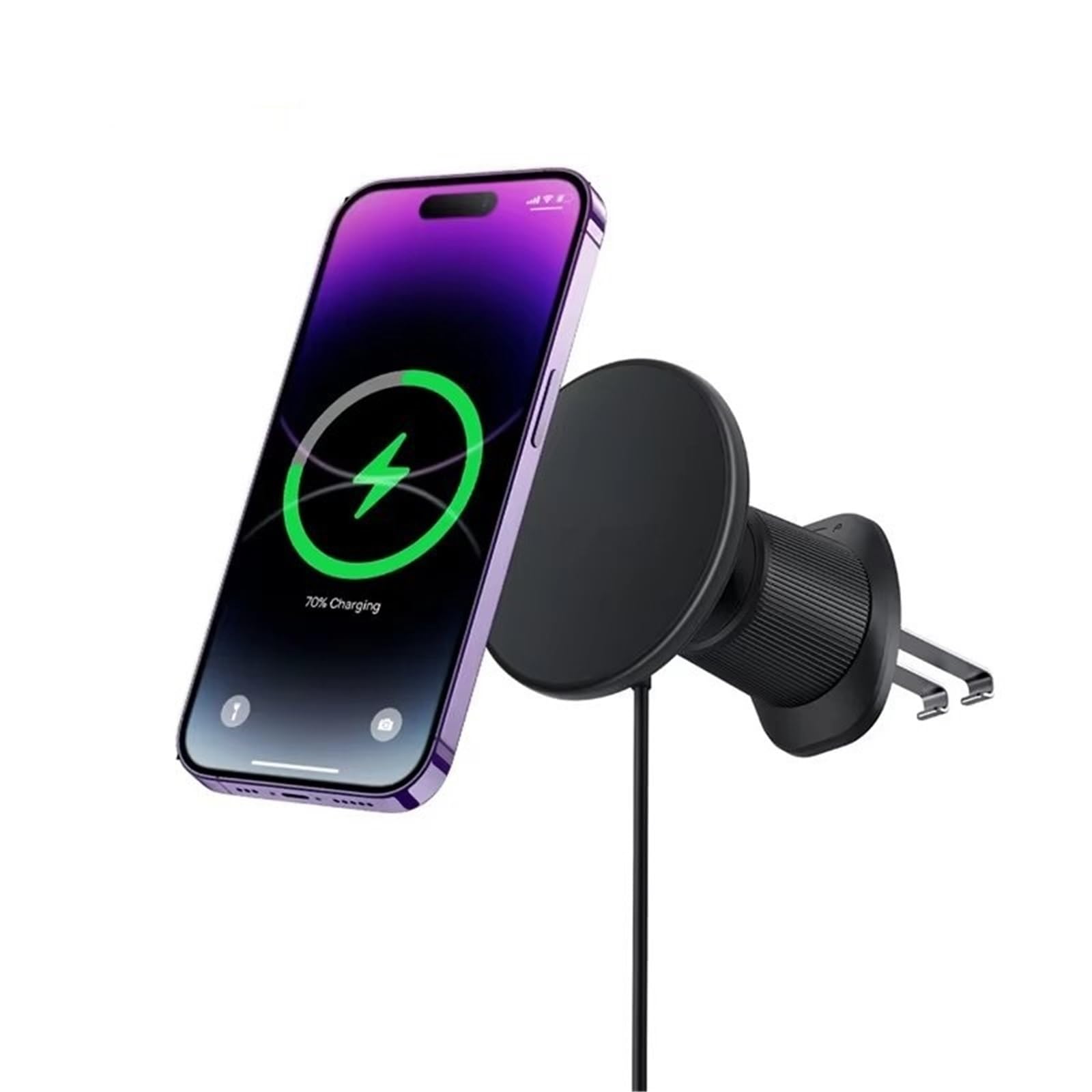 para iPhone 12 13 14 para Pro para MAX Soporte Magnético Cargador Inalámbrico Baseus Soporte Teléfono Cargador Inalámbrico Magnético 7,5 W Soporte Móvil Coche(Dual USB Charger)