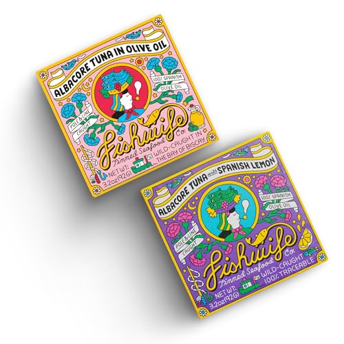 Image of Fishwife Albacore Tuna Duo 2-Pack (with Lemon & Spanish Olive Oil) | Wild-Caught & Hand-Packed | MSC-Certified Sustainable Seafood, Gluten Free, High Protein, Omega-3s