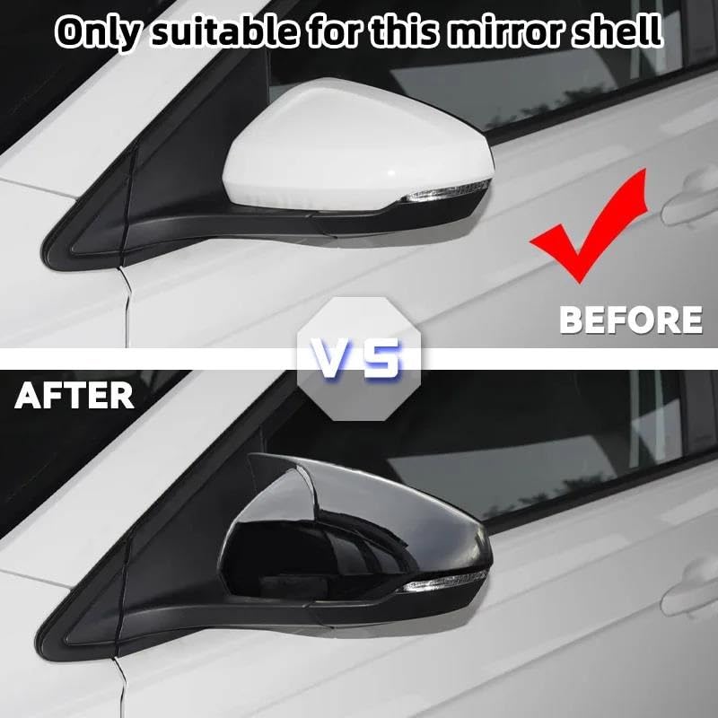 Coque rétroviseur pour VW Polo 6 style carbone - 5