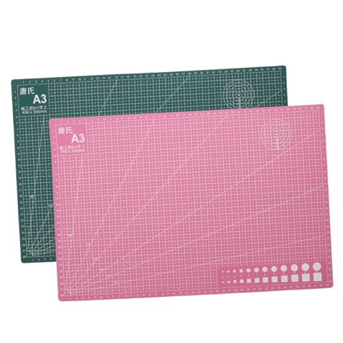 Lurrose 2piezas Almohadilla De Grabado Tapete De Corte Autorreparable Cojín De Marcado Profesional Pvc Almohadilla Para Scrapbooking Uso Talleres De Artesanía