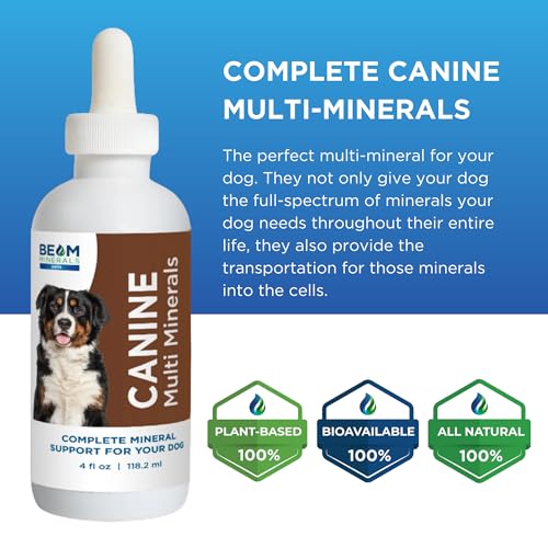 Image of Beam Minerals Complete Canine Multi-Minerals | Full-Spectrum Minerals for Dogs | Contains Humic & Fulvic Acid | 4 fl Oz