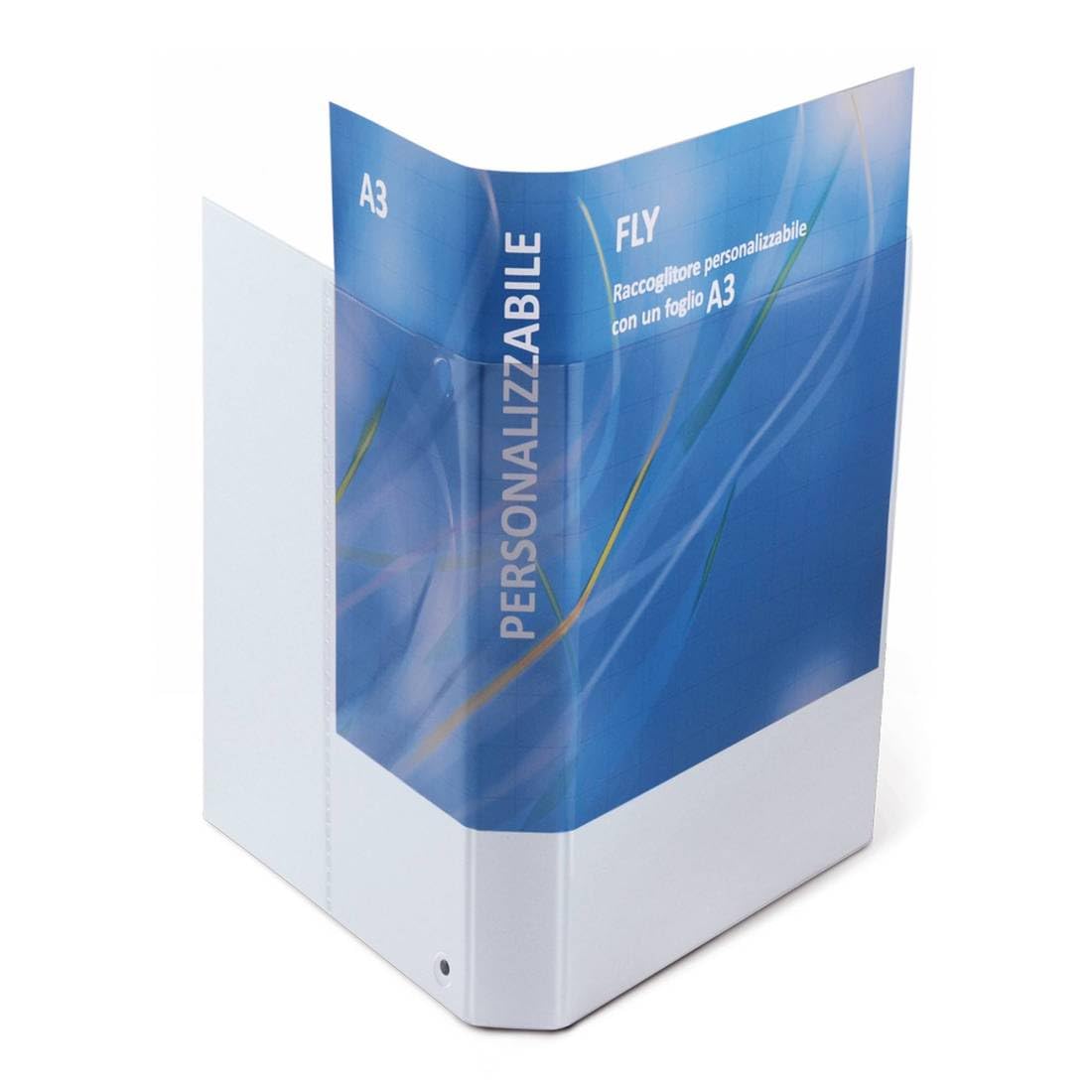 Raccoglitore 4 Anelli Tondi 40Mm Sei Rota Stelvio Blu 22X30Cm