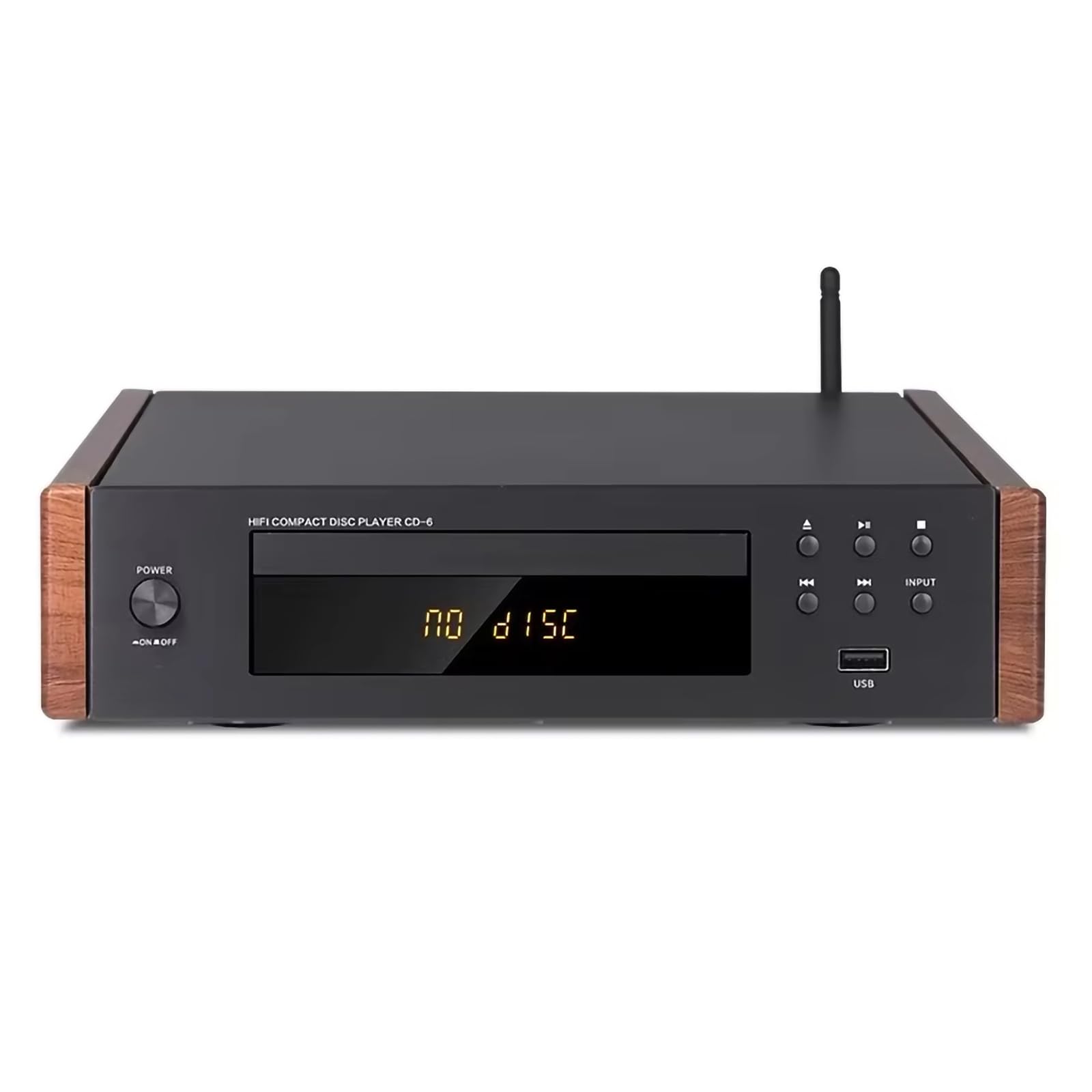 Lettore CD Hi-Fi lossless | Uscita ottica/coassiale, DAC 24 bit/96 kHz, chip ATS2853, supporta CD/MP3/WMA/USB, include telecomando, uscita audio digitale,Natural