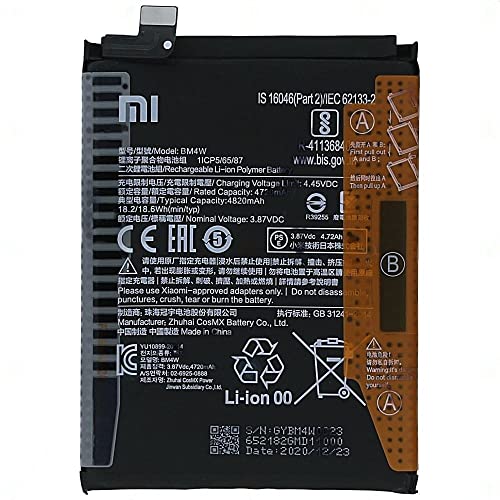 Image of MobiSpare Orignal BM53 4000 mAh Battery Compatible for Xiaomi Mi 10T & Mi 10T Pro (Orignal with 100% Battery Health)