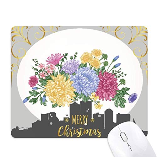 Tapis de souris caoutchouc chrysanthème pour stopper les glissements du bureau