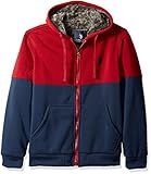 U.S. Polo Assn. Men's Fleece Color Blocked Hoodie with Faux Sherpa Lining
