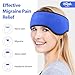 Hilph Headache Ice Pack Migraine Ice Head Wrap, Reusable Head Cold Pack Forehead Ice Pack for Migraine Relief, Headache Tension, Sinus Pain, Chemo, Stress Relief (Blue)