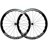 SUPERTEAM Carbon Fiber Tubeless Wheelset 700c Road Bike Disc Brake Wheel 50/28mm UD Glossy (FIT for SHIMAN0 8-12 Speed, Thru-Axle Type 12 * 100/12 * 142mm)