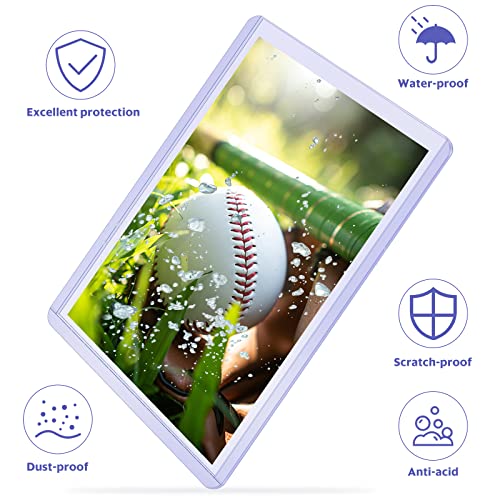 100 Count Toploaders For Cards,Baseball Card Protector, Toploaders Card Sleeve With 100 Count Clear Soft Baseball Card Sleeves,3" X 4"Hard Plastic Card Sleeves For Baseball Cards,Sports Cards #TOP3