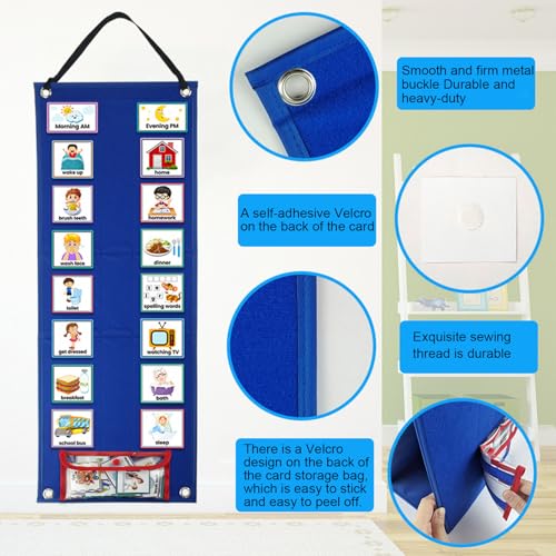 Tableau visuel pour enfants et checklist comportemental d'activités
