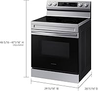 Vista 2 de Samsung NE63A6311SS 6.3 pies cúbicos Independiente Cocina Eléctrica Independiente