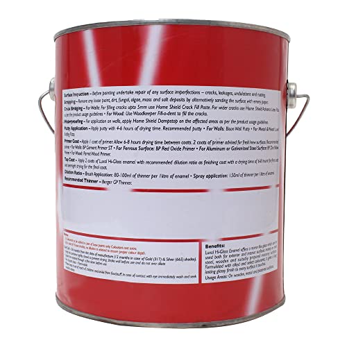 Image of BERGER Luxol Hi Gloss Enamel Brown 4Ltr