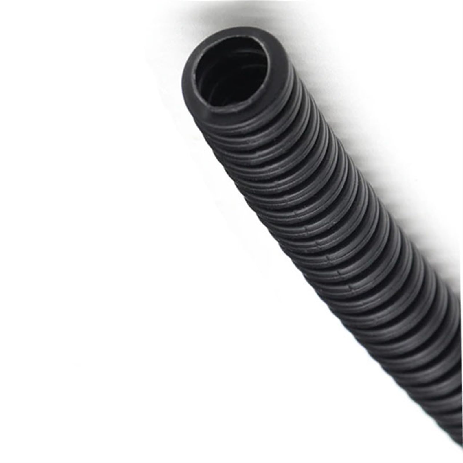 Tubo corrugato flessibile, Chiusura nera da 7,5 mm a 34. Tubo flessibile ondulato isolato in PP che infila il tubo nella guaina protettiva in plastica(11.6mmx8mmx1meter)