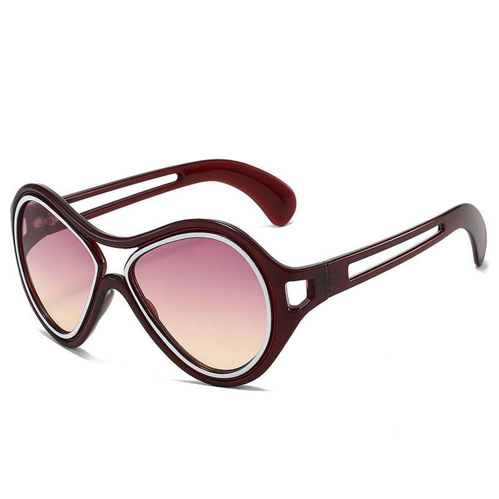 Gafas de sol ovaladas grandes para hombre y mujer, estilo punk, para exteriores, modernas, para conducir, andar en bicicleta, con protección solar y protección UV400