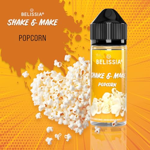 Belissia Shake and Make - Popcorn - Hochdosiertes Lebensmittel Aroma 10ml mit praktischer Schüttelflasche zum mischen. Für Lebensmittel, Kochen, Backen, Hobby, Raumerfrischung uvm. – Bild 4