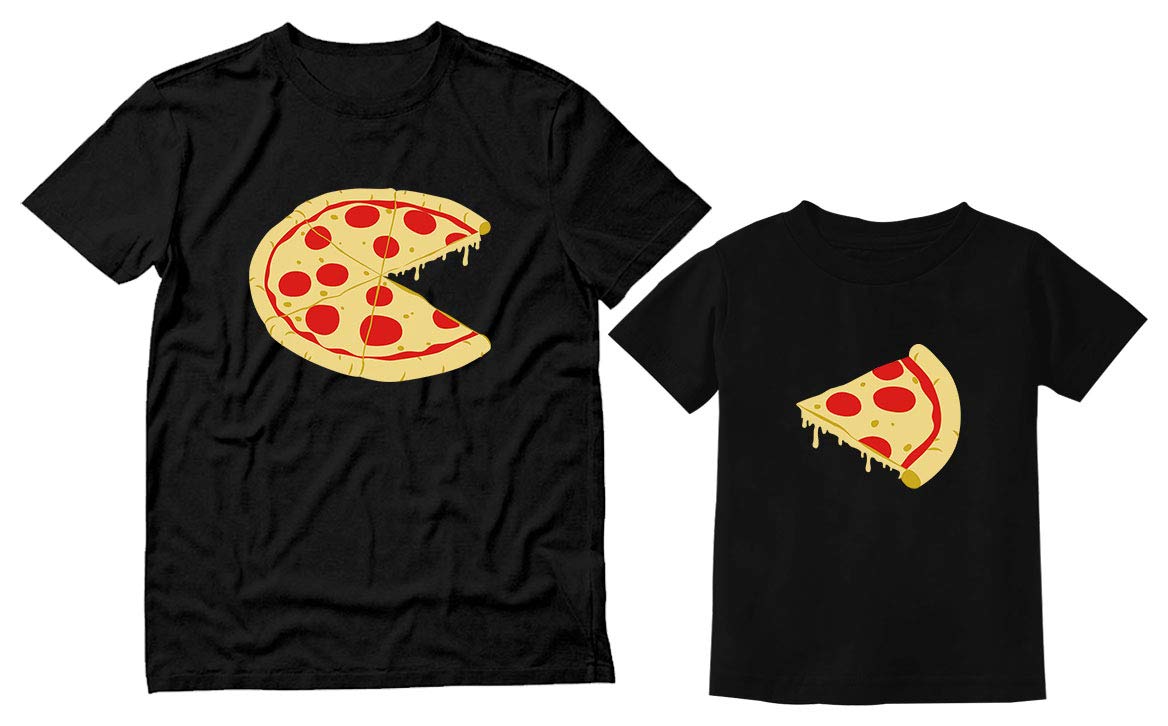 Tstars Pizza Dad and Kid Matching Shirts