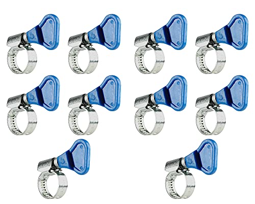 Preisvergleich Produktbild Sanifri 470010485 Schlauchschellen Bandbreite 9 mm mit Knebelgriff DIN 3017 , Spannbereich 10 - 16mm (W1), 10-er Set