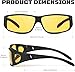 Tnnaiko Night Driving Glasses for Men and Women – Anti-Glare Night Vision Glasses for Safe Driving at Night