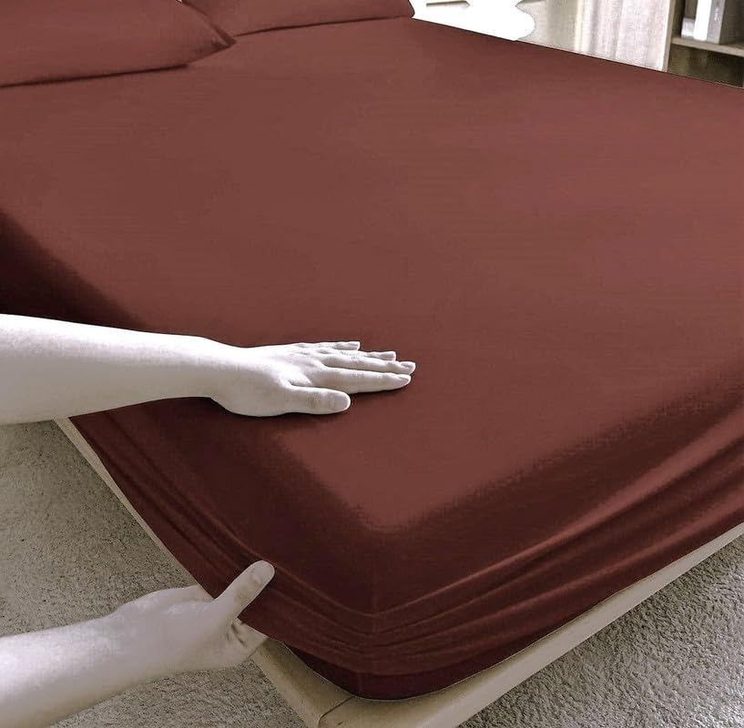 Decor Talks 100% Waterproof Premium Cotton Ultrasoft Mattress Protector | Breathable Hyoallergenic Mattress Cover Dry Sheet Double Bed Protector King Size (78 X 72 Inches / 6.5 X 6 Ft, Coffee) (B0DH2GTF77) Amazon Price History, Amazon Price Tracker