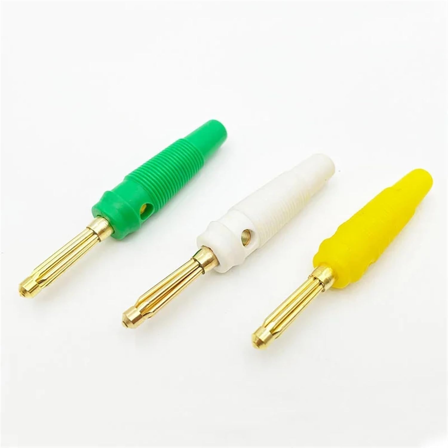 10/50Pcs 4MM Banana Audio Speaker Connectors Amplifier Binding Post Jack for Cable Terminals Gold Plated(50 Black)