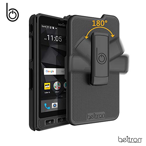 Beltron Sonim Xp8 Case With Holster, Heavy Duty Belt Clip With Swivel Clip For Sonim Xp8 (At&T Firstnet Sprint Xp8800) - Secure Fit & Built-In Kickstand (Durable, Reliable & Lightweight) - Black #TOP2