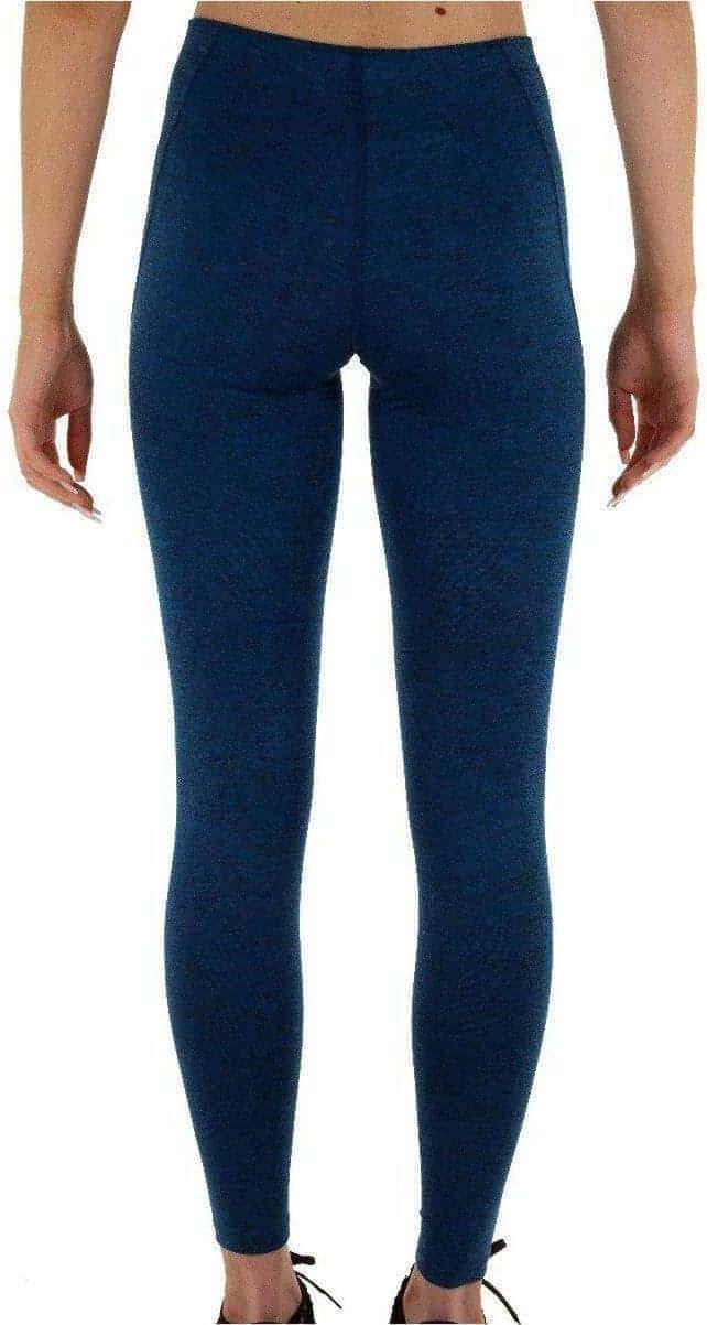 More Mile Train to Run Womens Long Running Tights - Blue-S