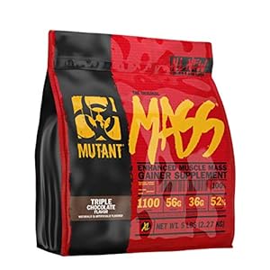 Mutant Mass | Weight Mass Gainer Protein Powder – high Calorie Protein Powder for Mass gain – Triple Chocolate – 5 Pound