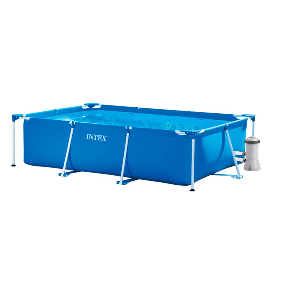 INTEX Pack Piscina Rectangular Small Frame 260x160x65 cm 2282 litros + Depuradora cartucho 2006 litros/hora