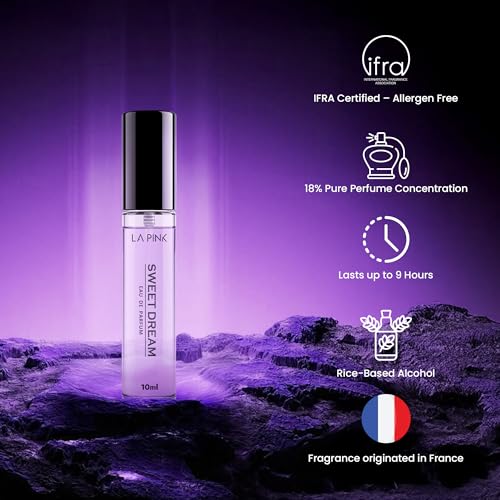 Image of LA PINK Sweet Dream EDP Perfume for Woman & Man | Vanilla, White Floral & Citrus Notes | Long Lasting Unisex Luxury Fragrance for Men & Women | 10ml