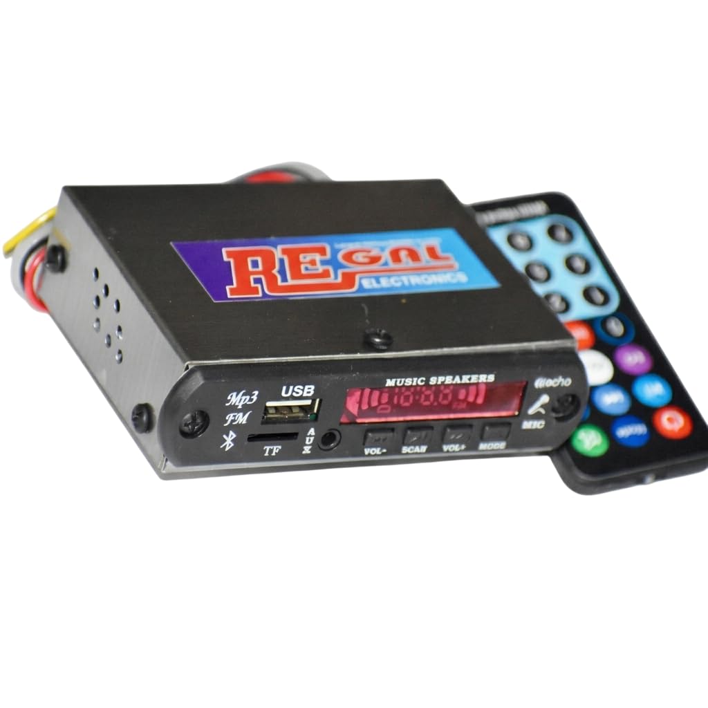 RASHRI ; One For All 12 DC Mini USB Player with Bluetooth for Bike, Auto, Tempo, autoriksaw, 4440 Single IC Used-image-8